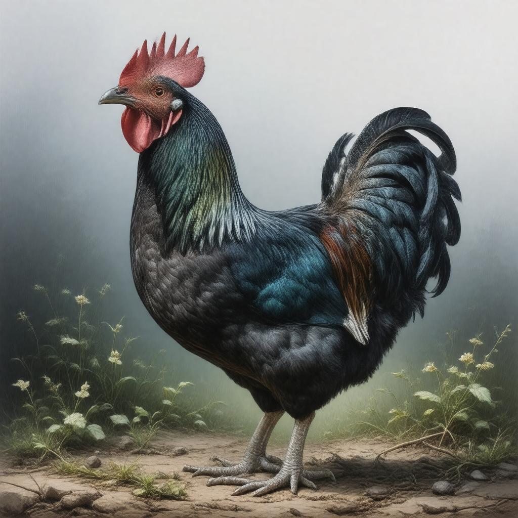 Click to view larger image AI-created image of Delaware Blue Hen
