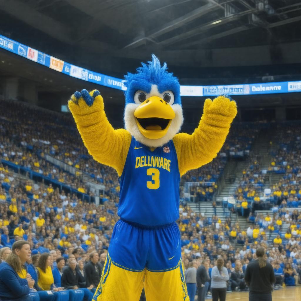 AI-created image of Delaware Fightin' Blue Hens