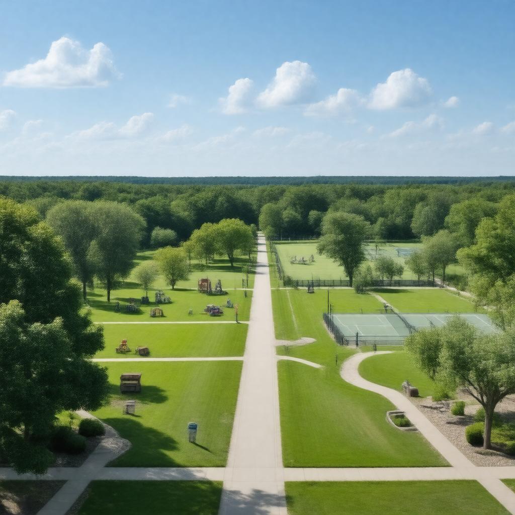 AI-created image of Delaware Park