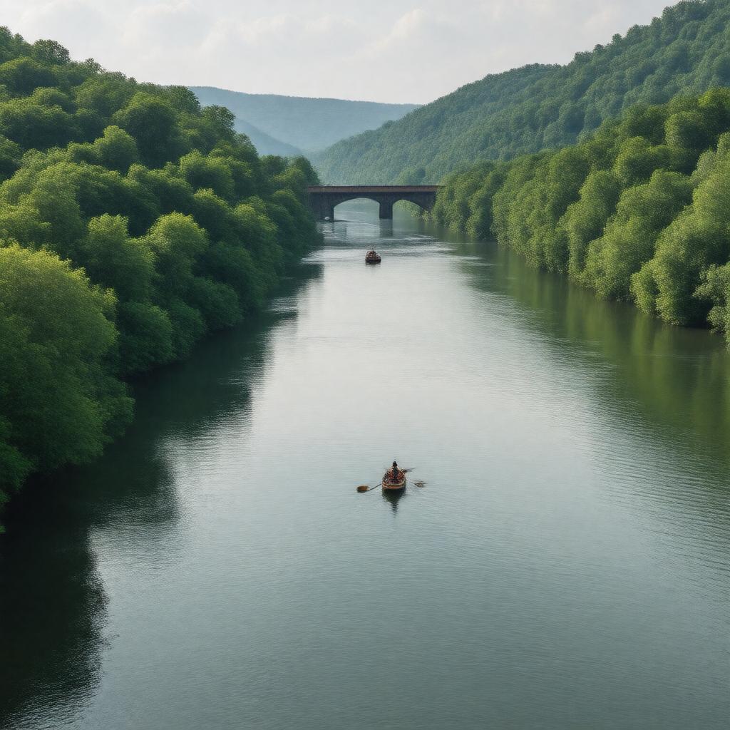 AI-created image of Delaware River