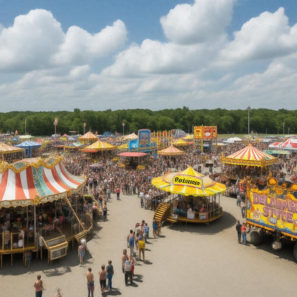 Click to view larger image AI-created image of Delaware State Fair