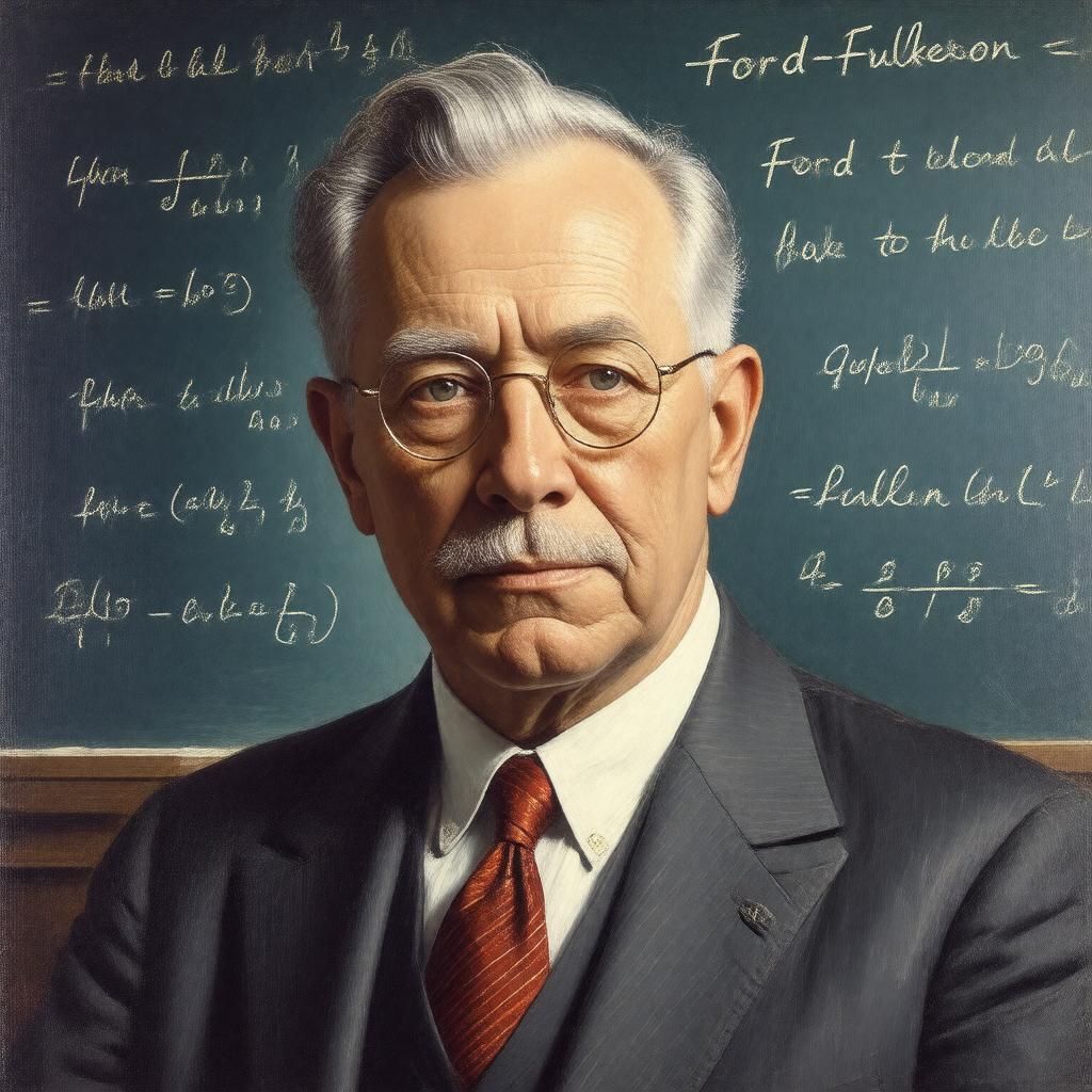Click to view larger image AI-created image of Delbert Ray Fulkerson