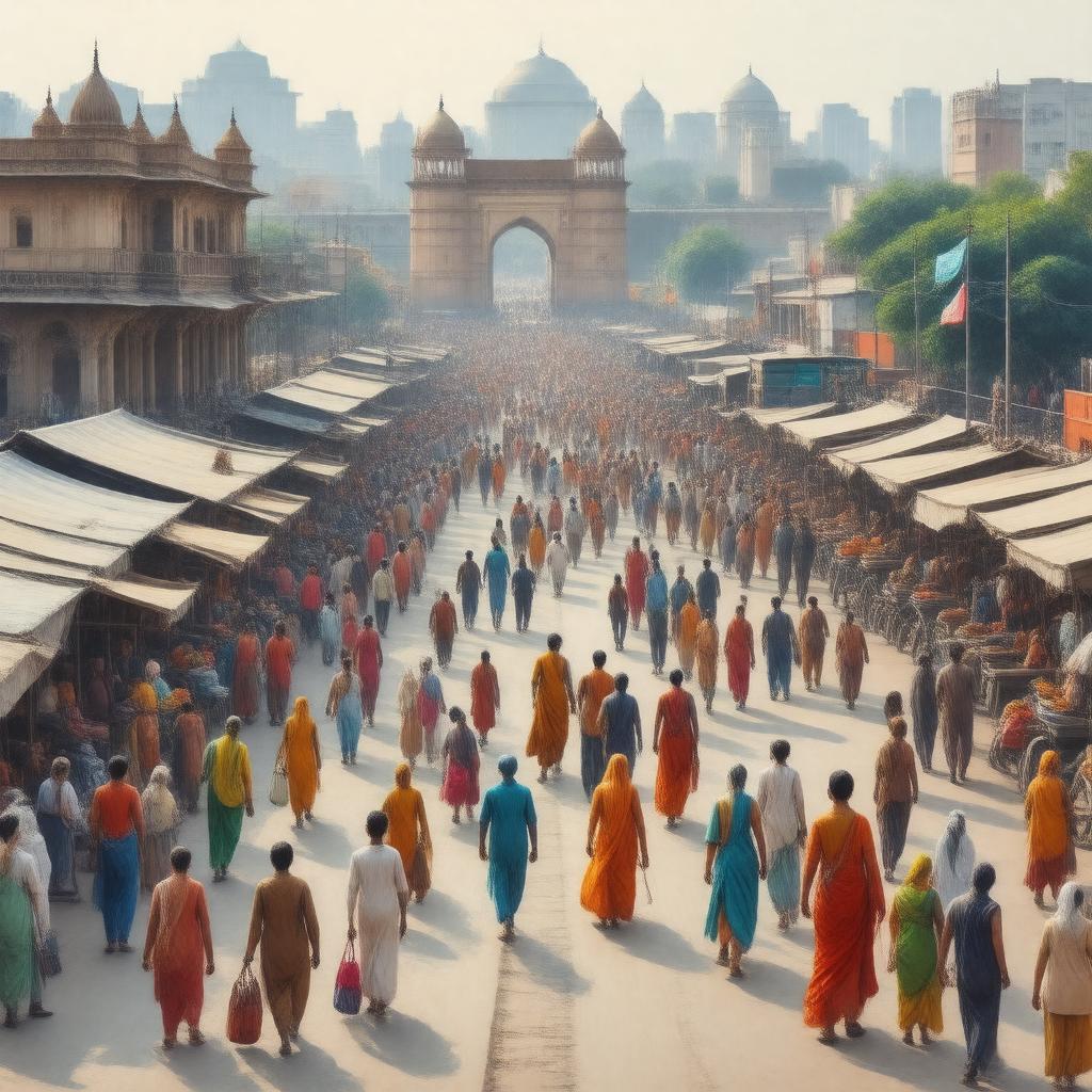 AI-created image of Delhi, India