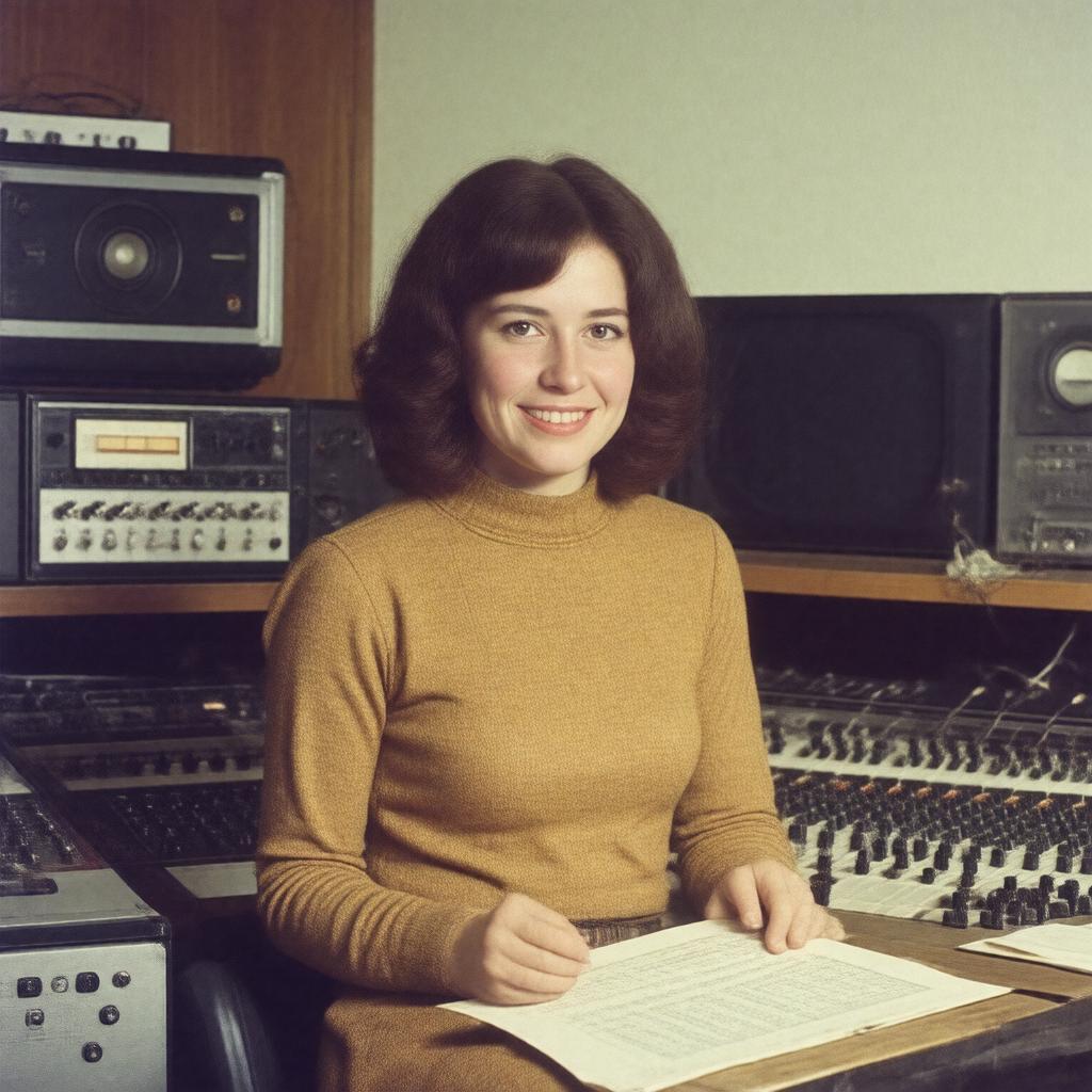 Click to view larger image AI-created image of Delia Derbyshire