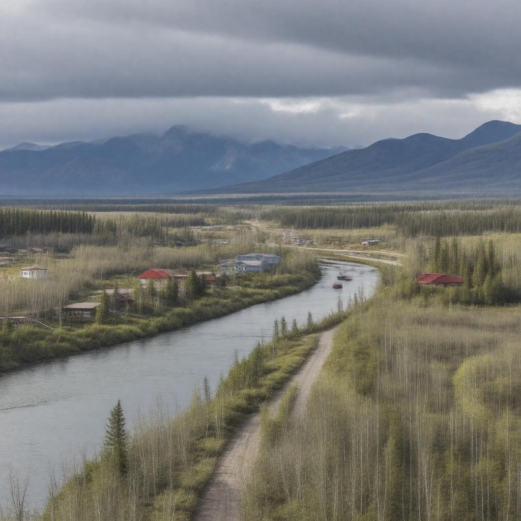 Click to view larger image AI-created image of Delta Junction, Alaska