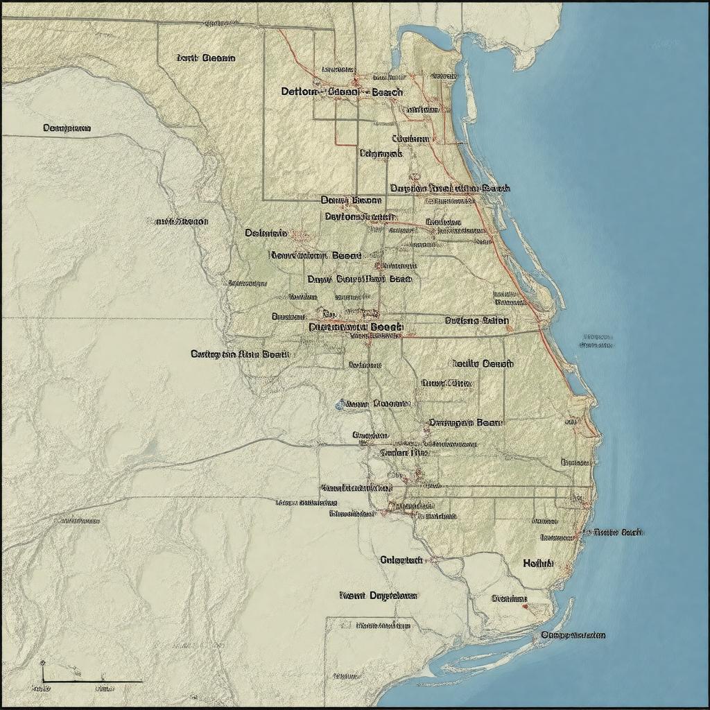 AI-created image of Deltona–Daytona Beach–Ormond Beach metropolitan area