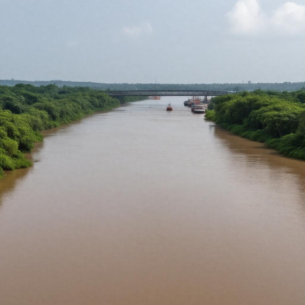 AI-created image of Demerara River
