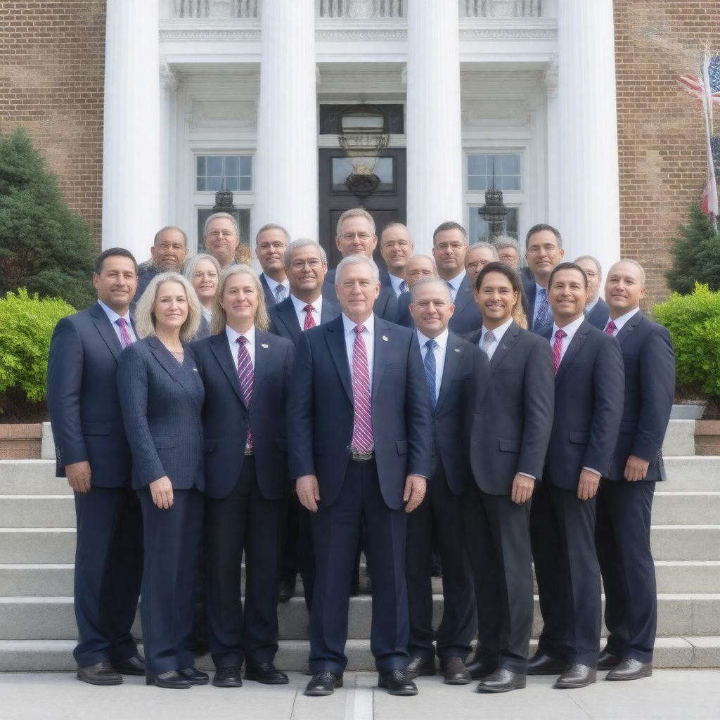 Click to view larger image AI-created image of Democratic Municipal Officials