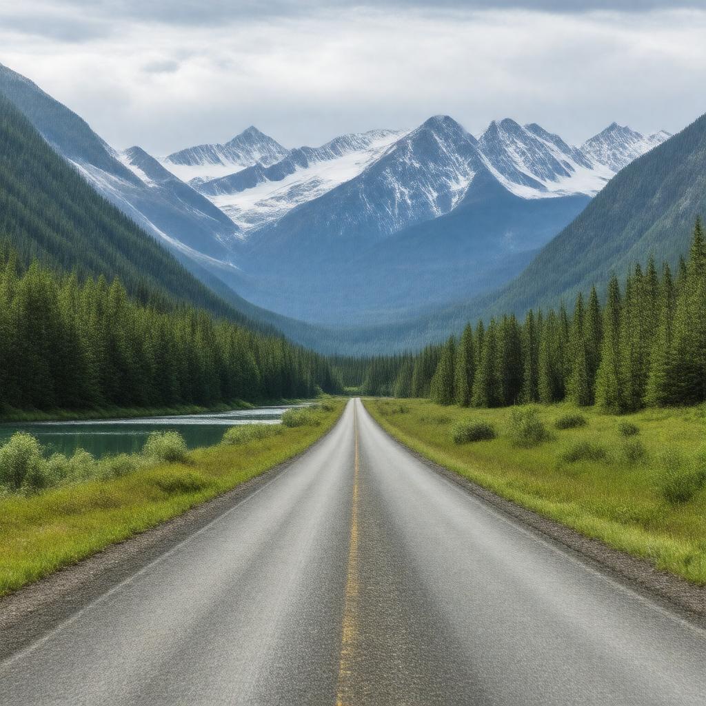 AI-created image of Denali Highway