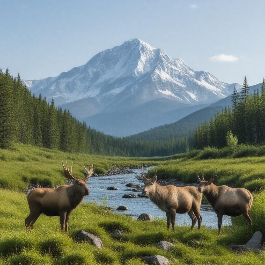 AI-created image of Denali National Park