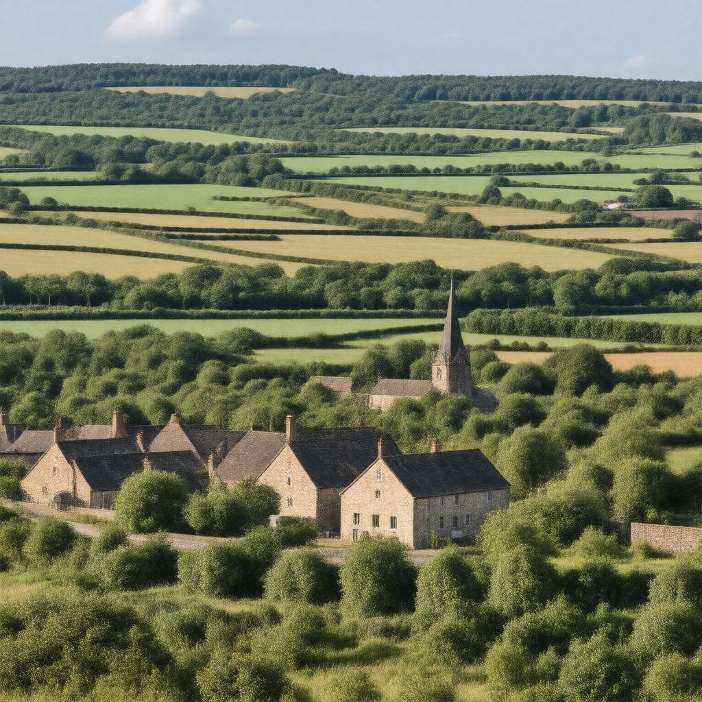 AI-created image of Denby, Derbyshire, England