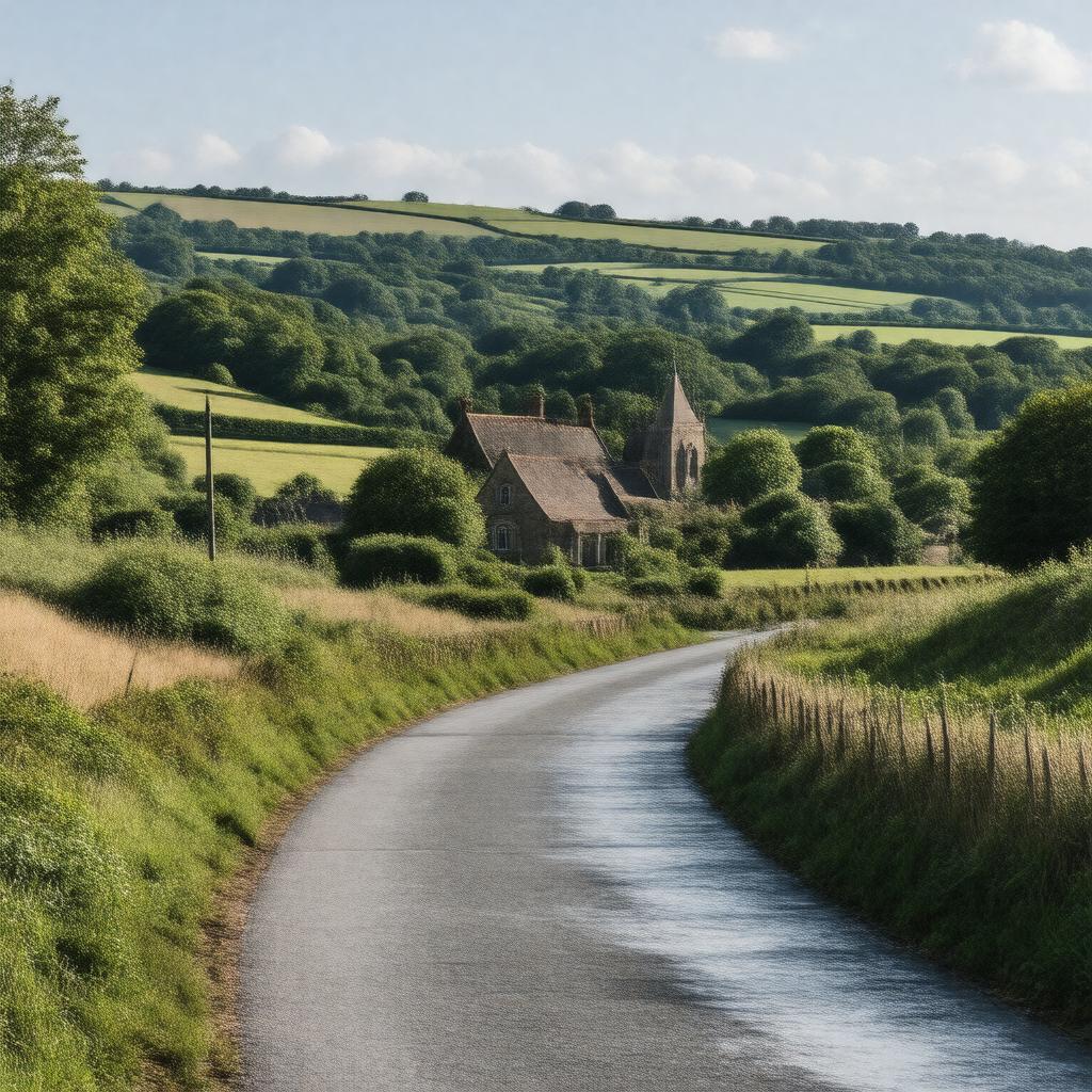 AI-created image of Denham, Buckinghamshire, England