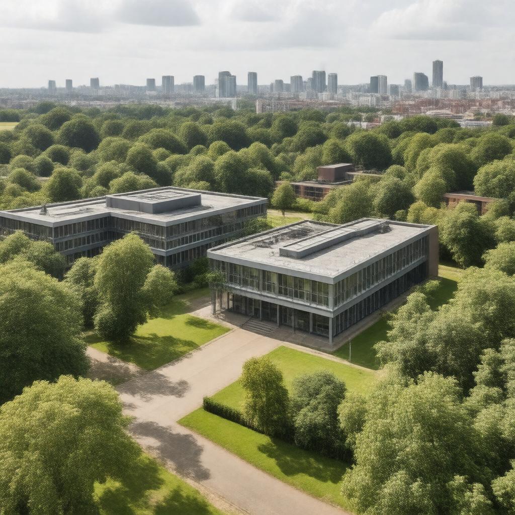 Click to view larger image AI-created image of Denmark Hill Campus