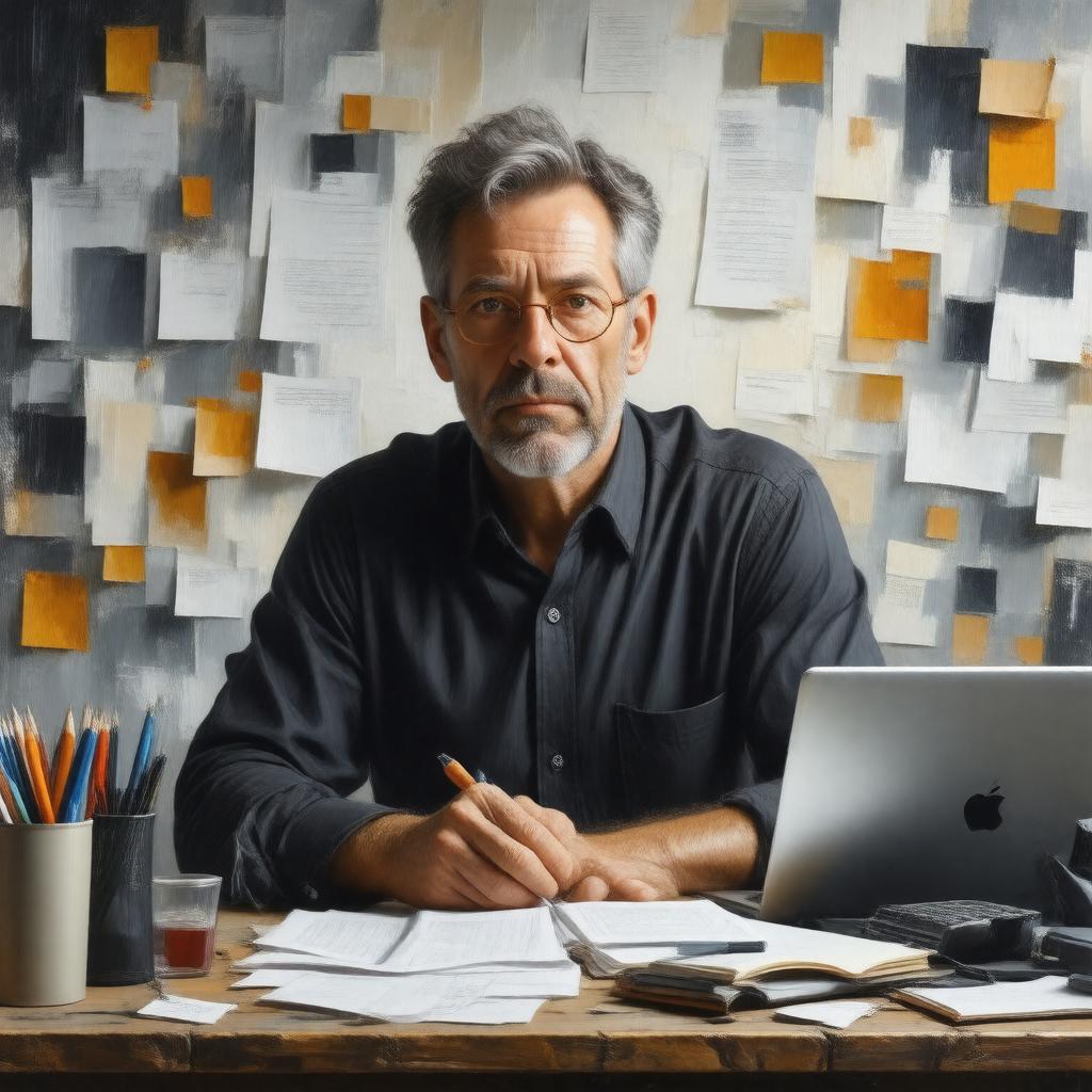 AI-created image of Dennis Kelly