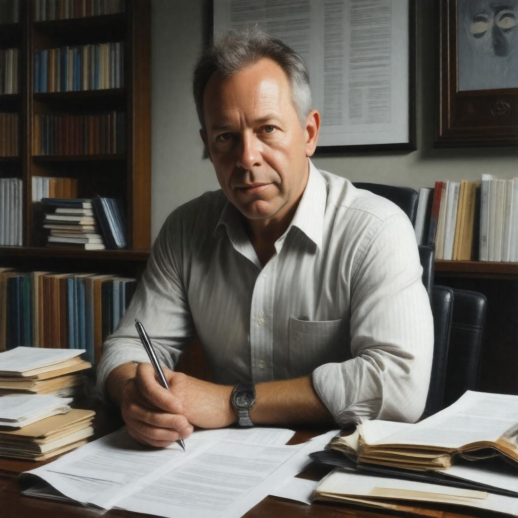 AI-created image of Dennis Lehane