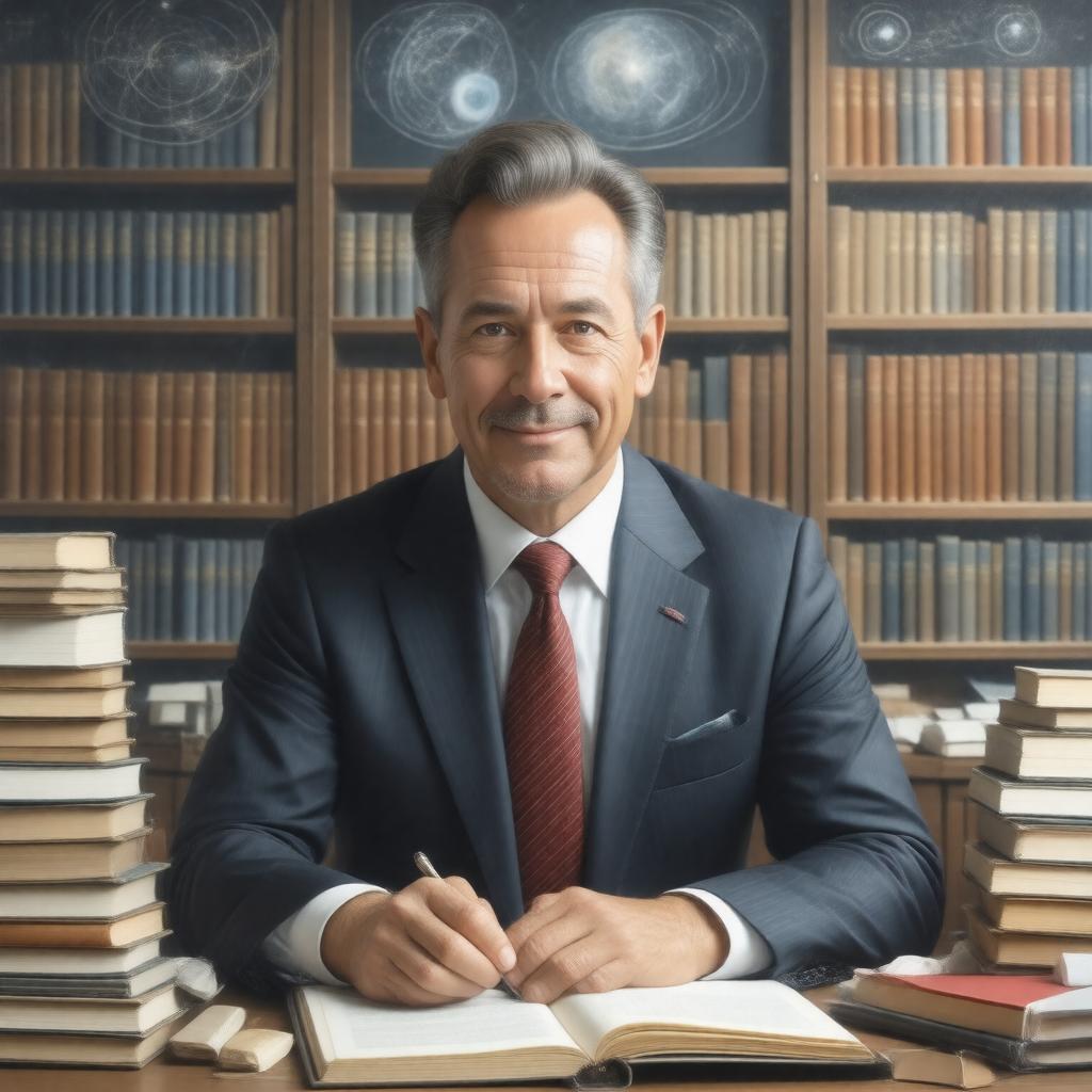 AI-created image of Dennis Sciama