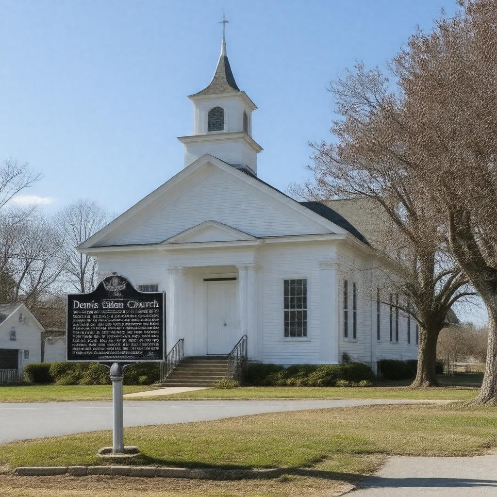 Click to view larger image AI-created image of Dennis Union Church