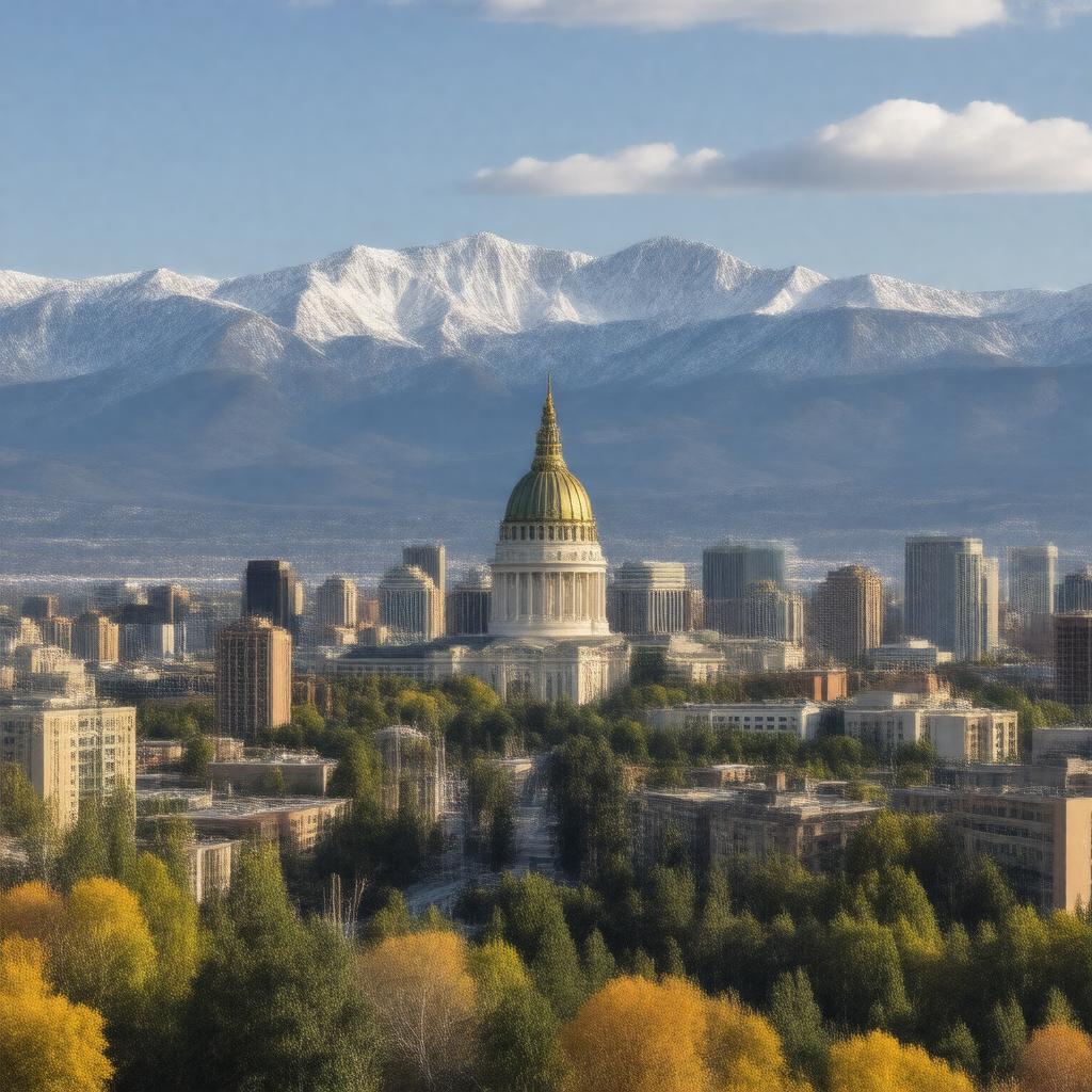 AI-created image of Denver, Colorado, United States