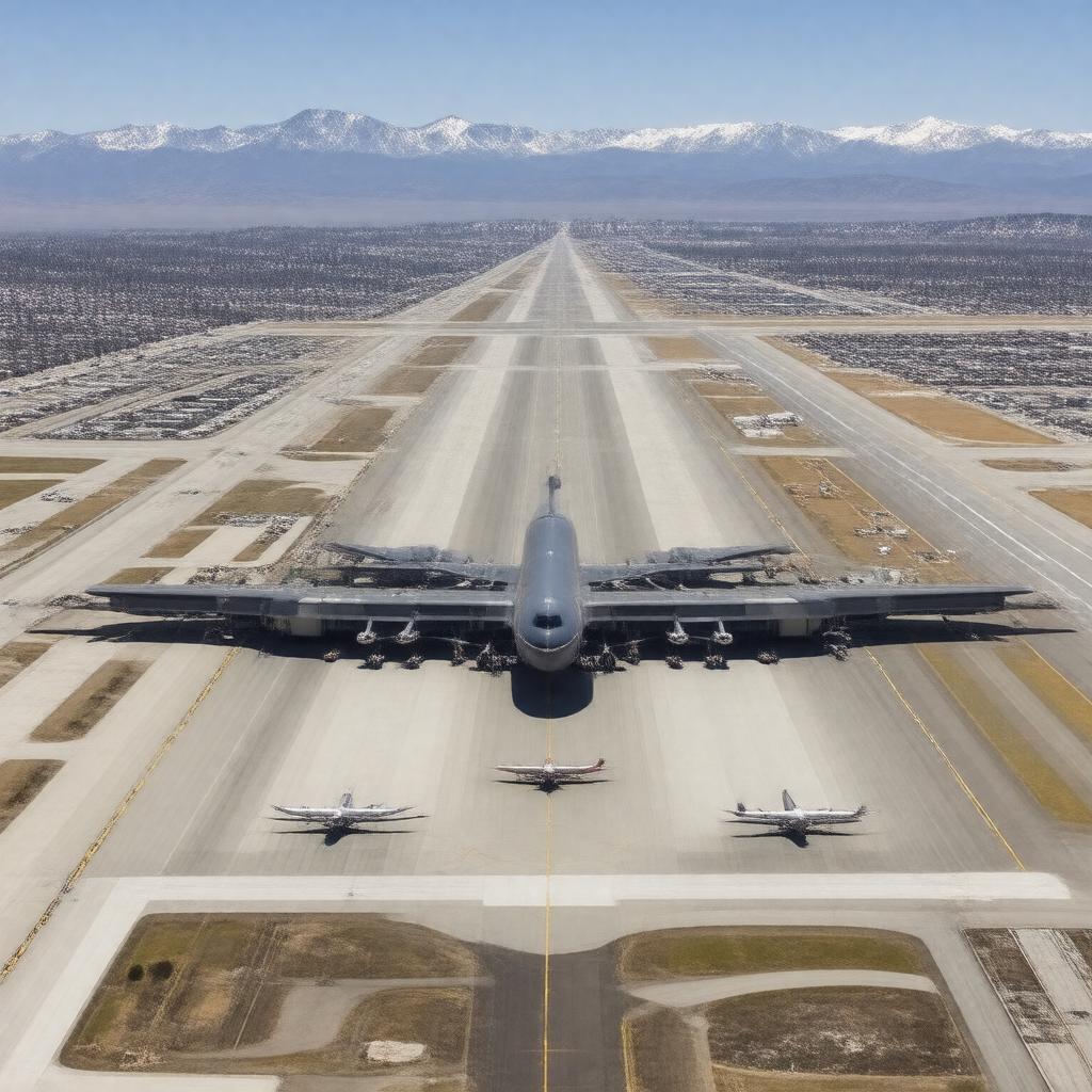 AI-created image of Denver International Airport