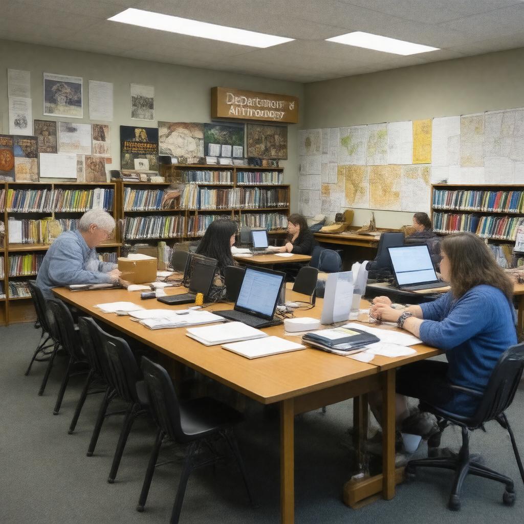 AI-created image of Department of Anthropology