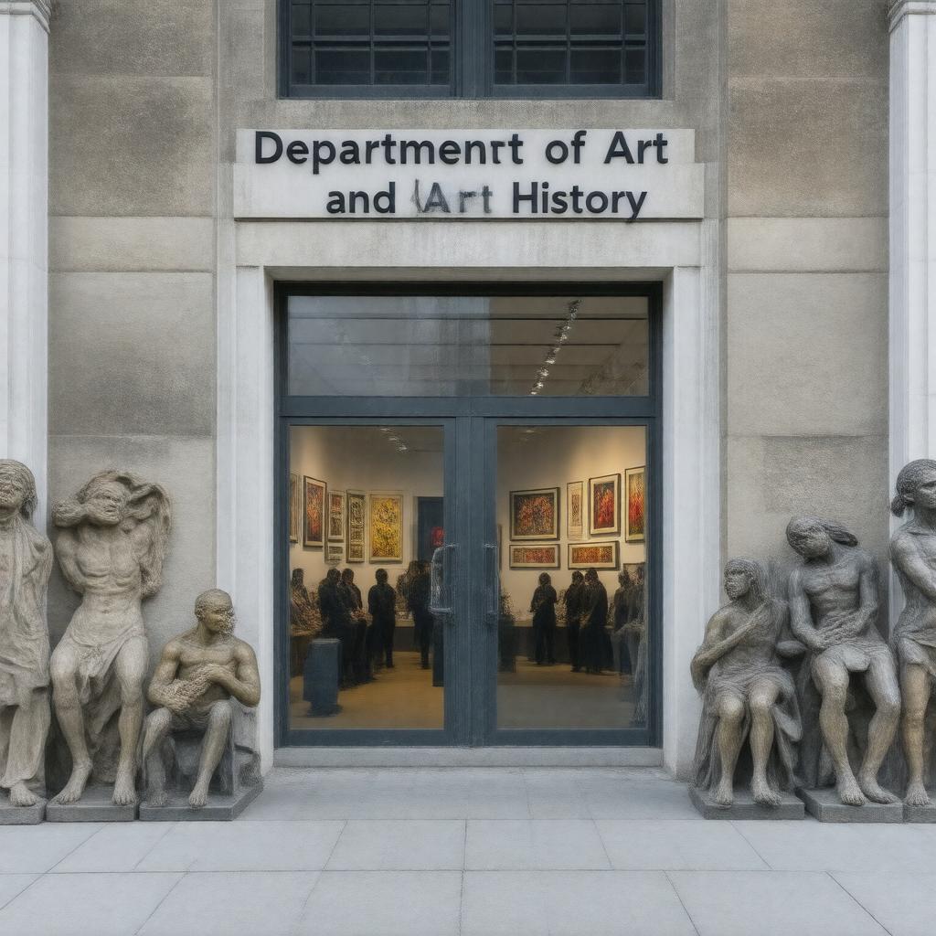 Click to view larger image AI-created image of Department of Art and Art History