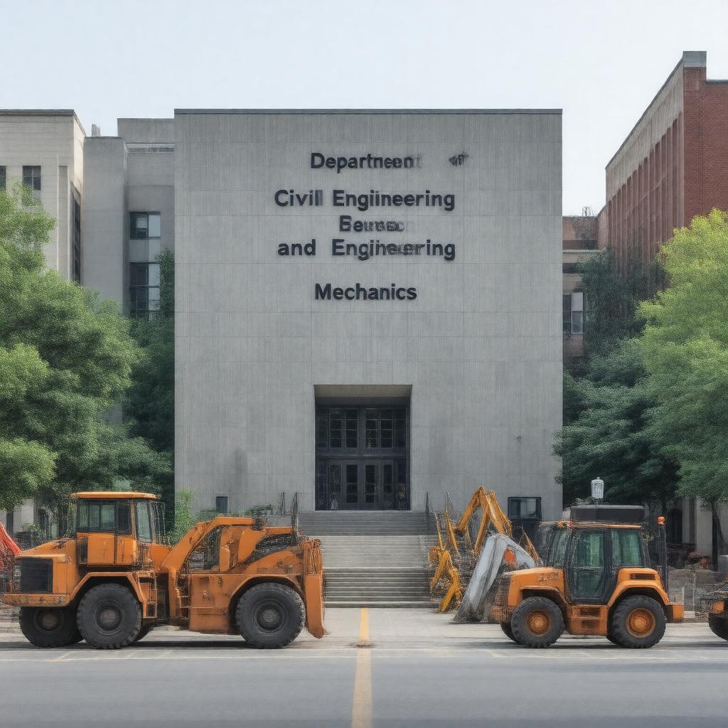 Click to view larger image AI-created image of Department of Civil Engineering and Engineering Mechanics