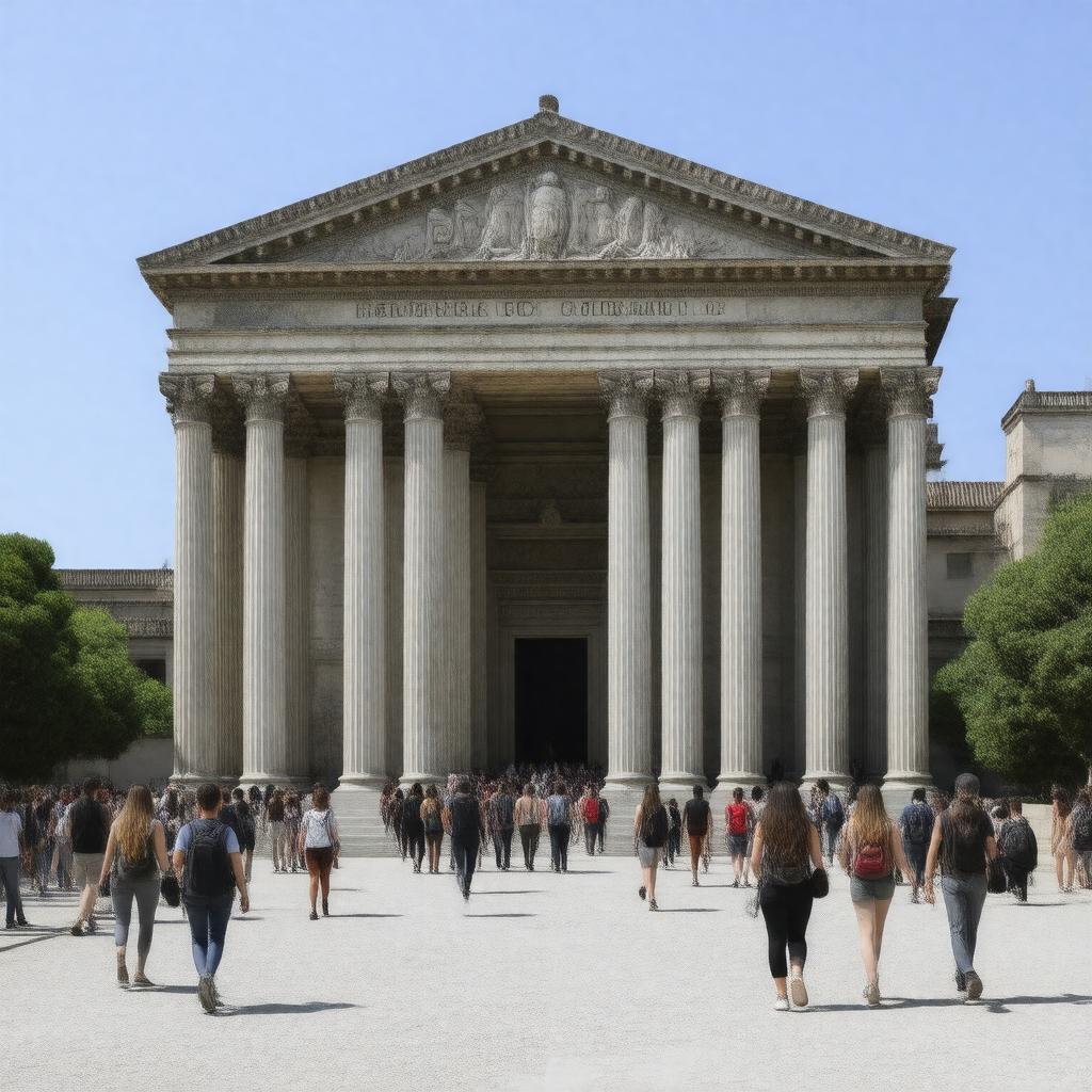 Click to view larger image AI-created image of Department of Classical Studies