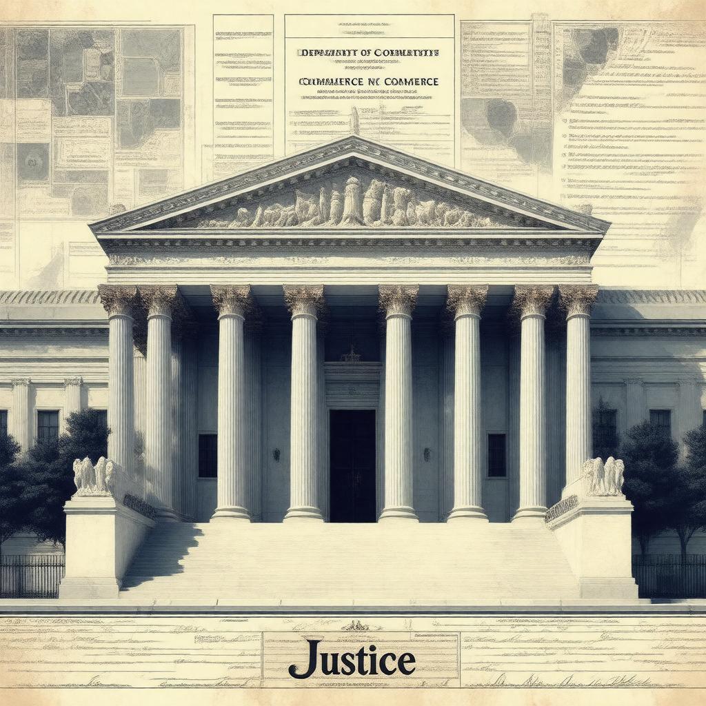 AI-created image of Department of Commerce v. New York