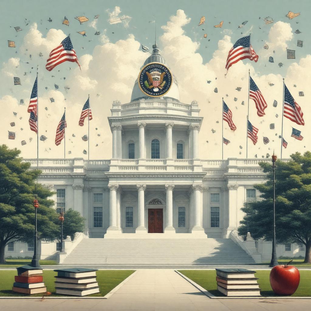 AI-created image of Department of Education