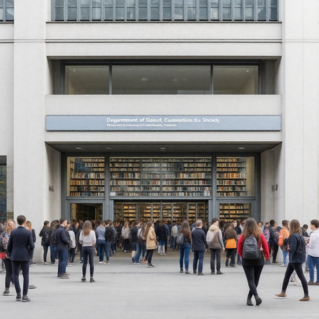 AI-created image of Department of Education, Communication & Society