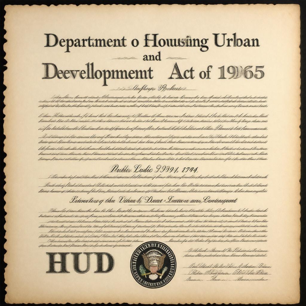 AI-created image of Department of Housing and Urban Development Act of 1965