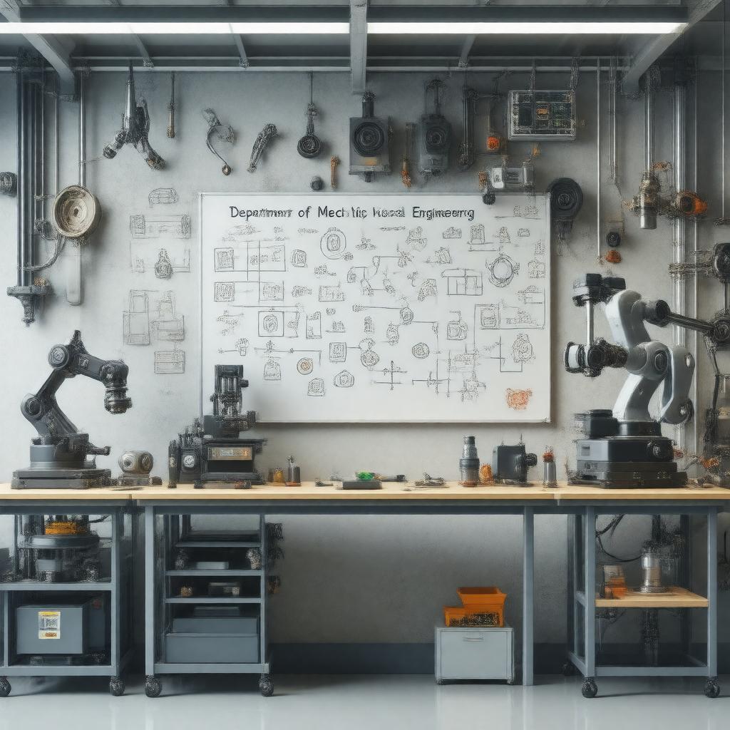 Click to view larger image AI-created image of Department of Mechanical Engineering