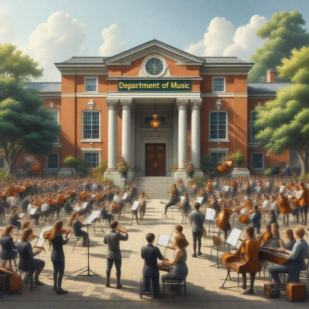 Click to view larger image AI-created image of Department of Music