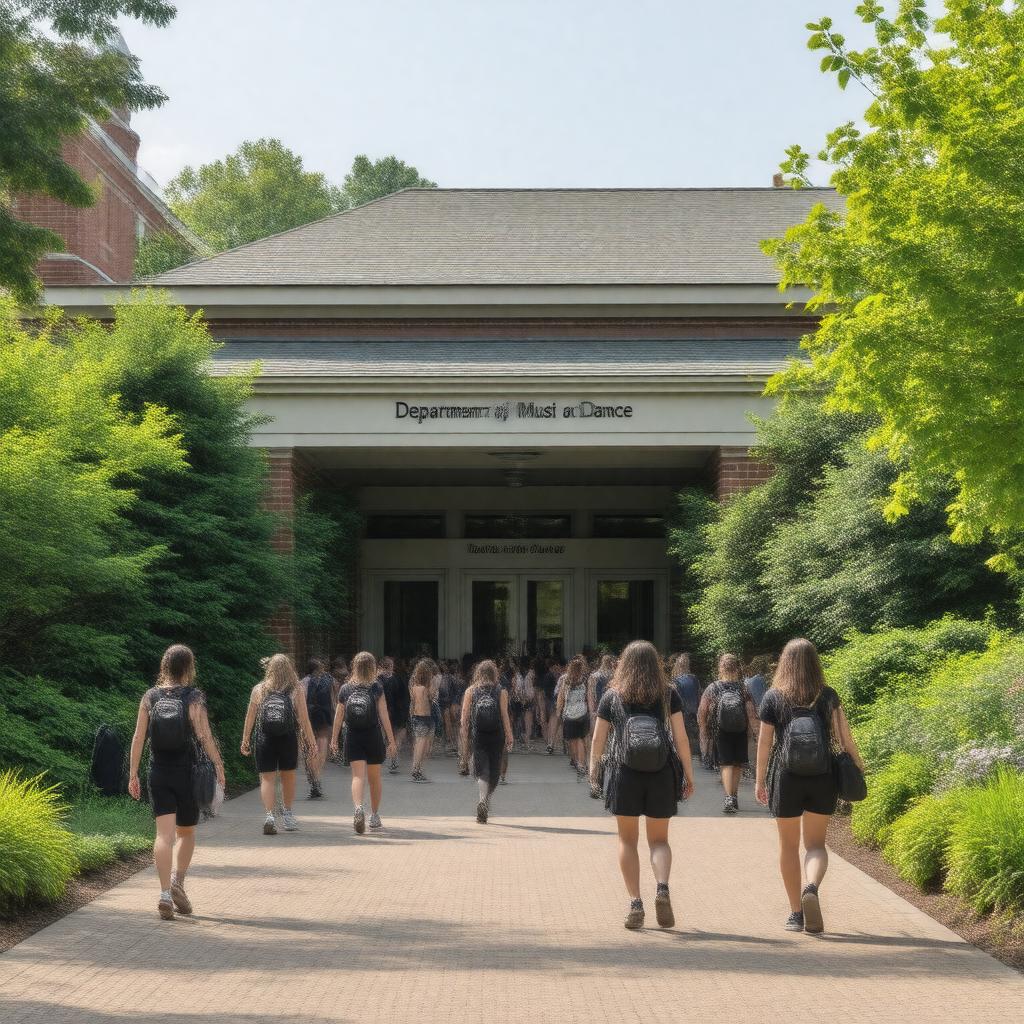 Click to view larger image AI-created image of Department of Music and Dance