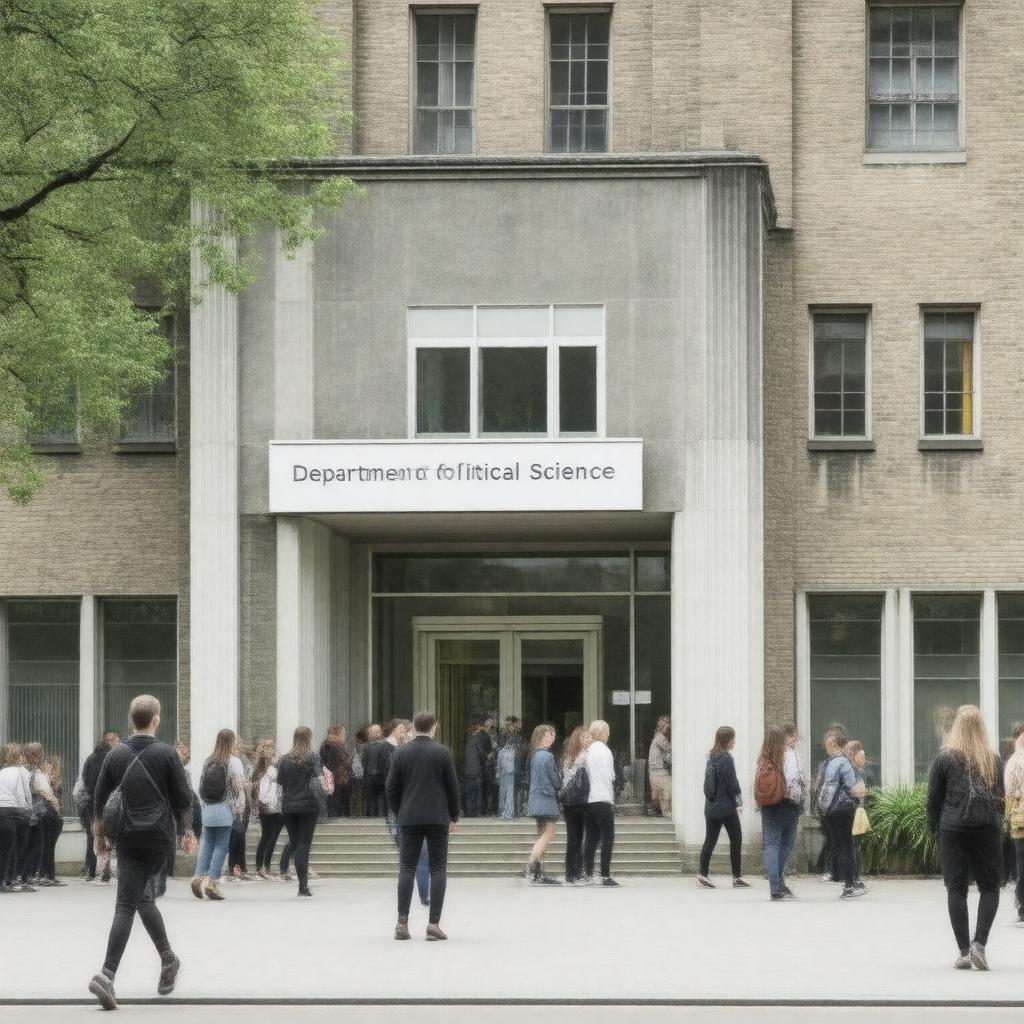 Click to view larger image AI-created image of Department of Political Science