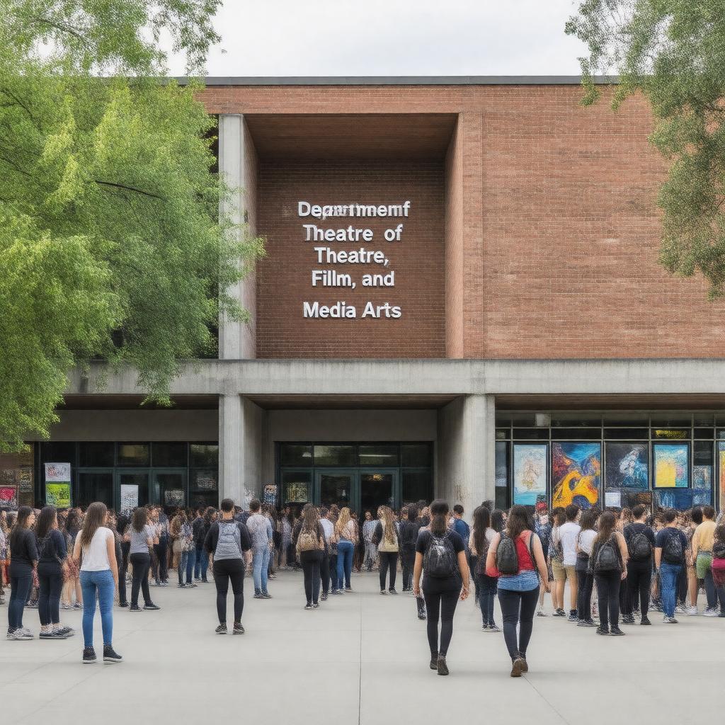 Click to view larger image AI-created image of Department of Theatre, Film, and Media Arts