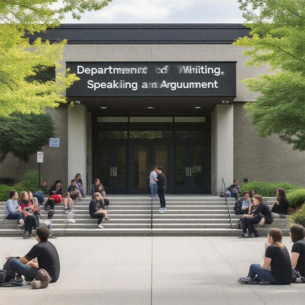 AI-created image of Department of Writing, Speaking, and Argument Program