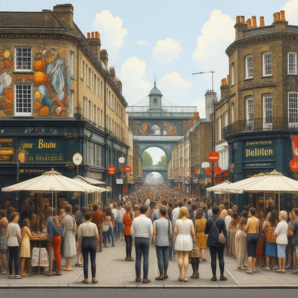 Click to view larger image AI-created image of Deptford High Street
