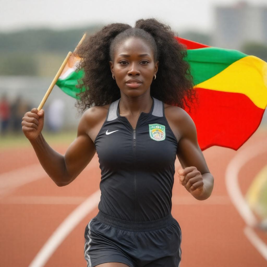 AI-created image of Derartu Tulu