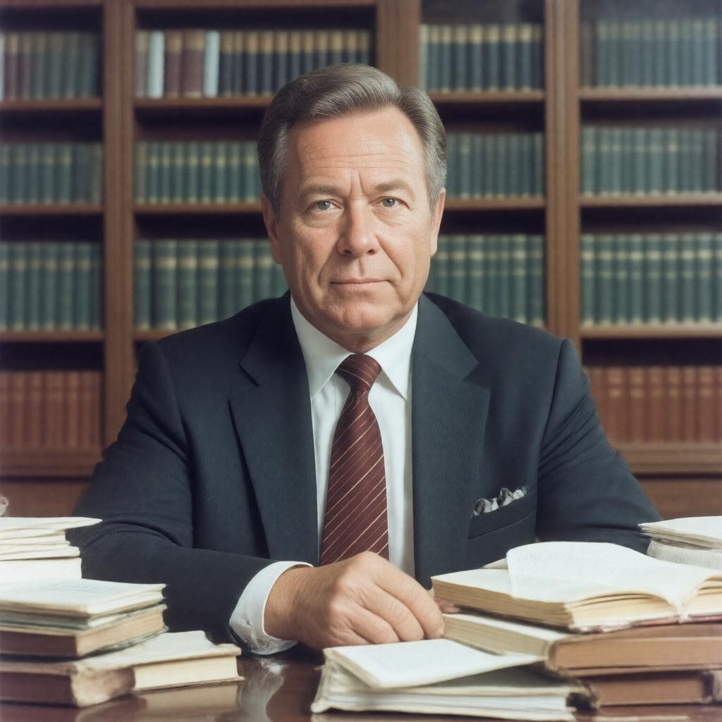 AI-created image of Derek Bok