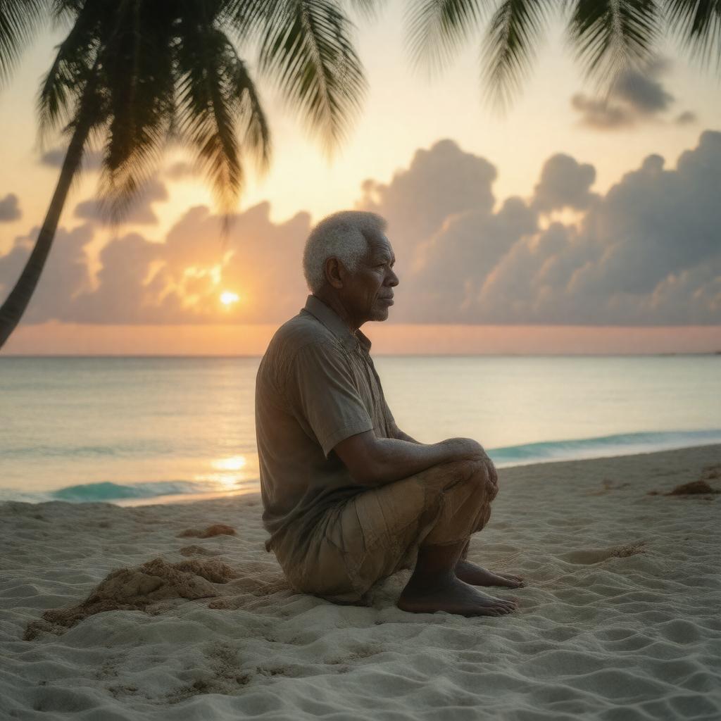 AI-created image of Derek Walcott