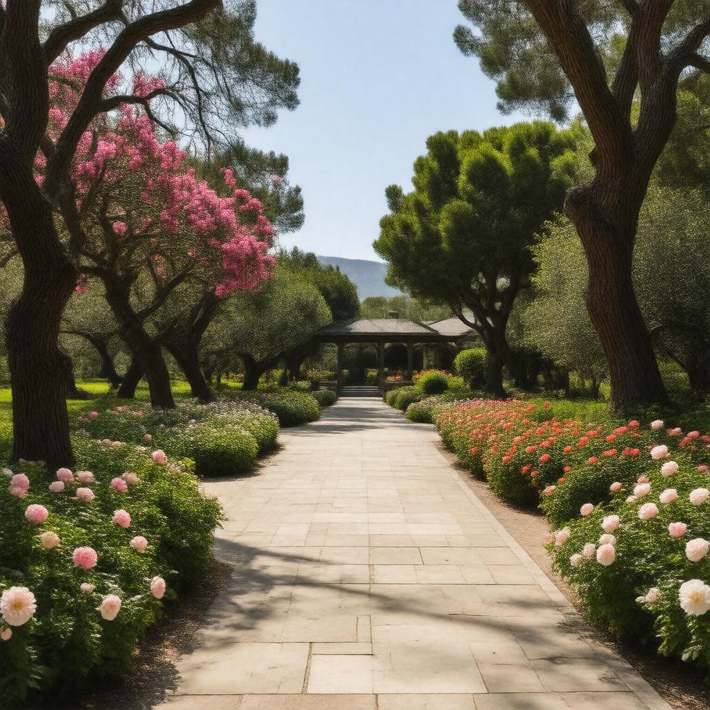AI-created image of Descanso Gardens