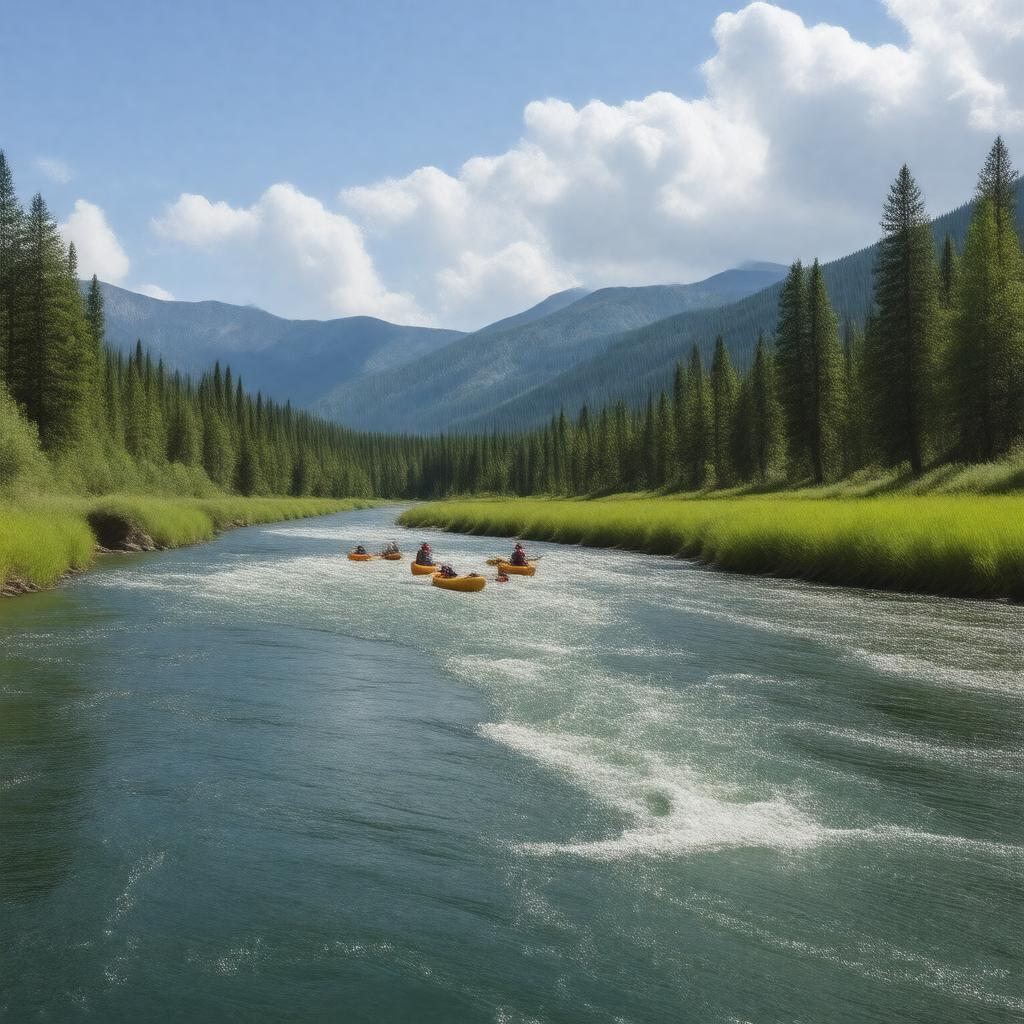 Click to view larger image AI-created image of Deschutes River