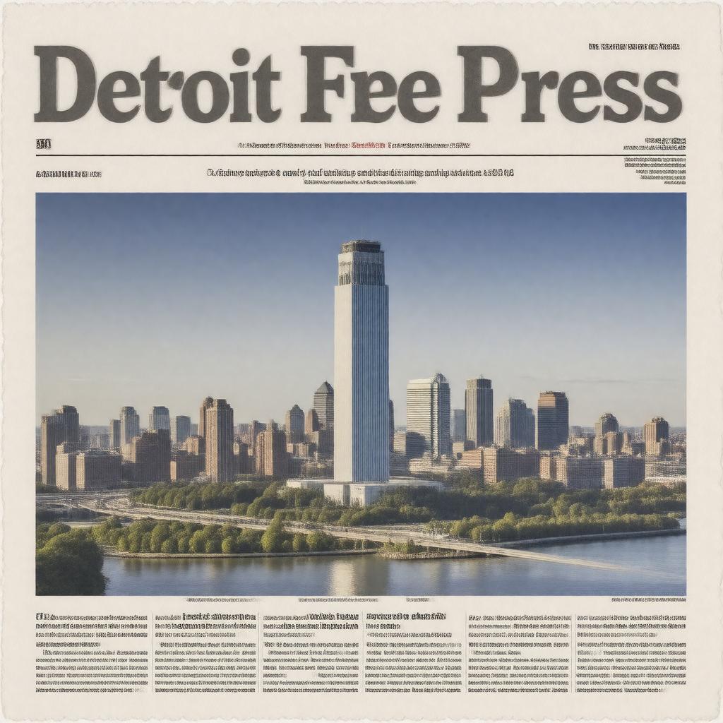 AI-created image of Detroit Free Press