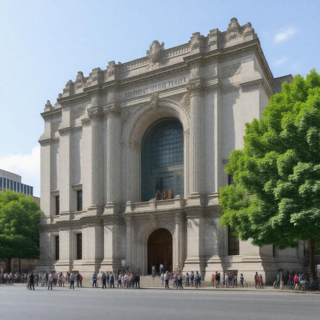 AI-created image of Detroit Institute of Arts