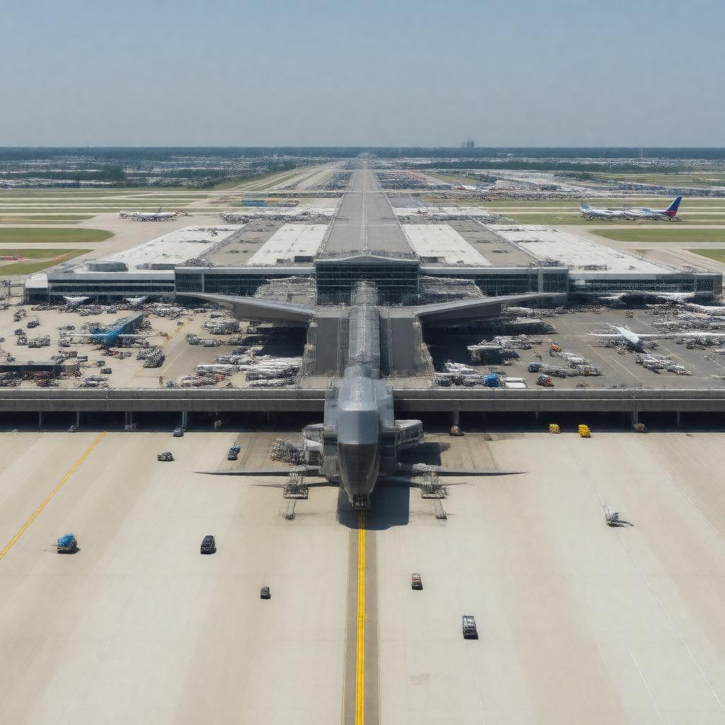 AI-created image of Detroit Metropolitan Wayne County Airport