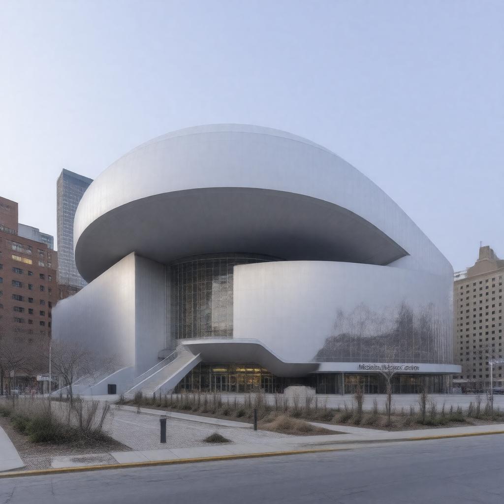 Click to view larger image AI-created image of Detroit Science Center