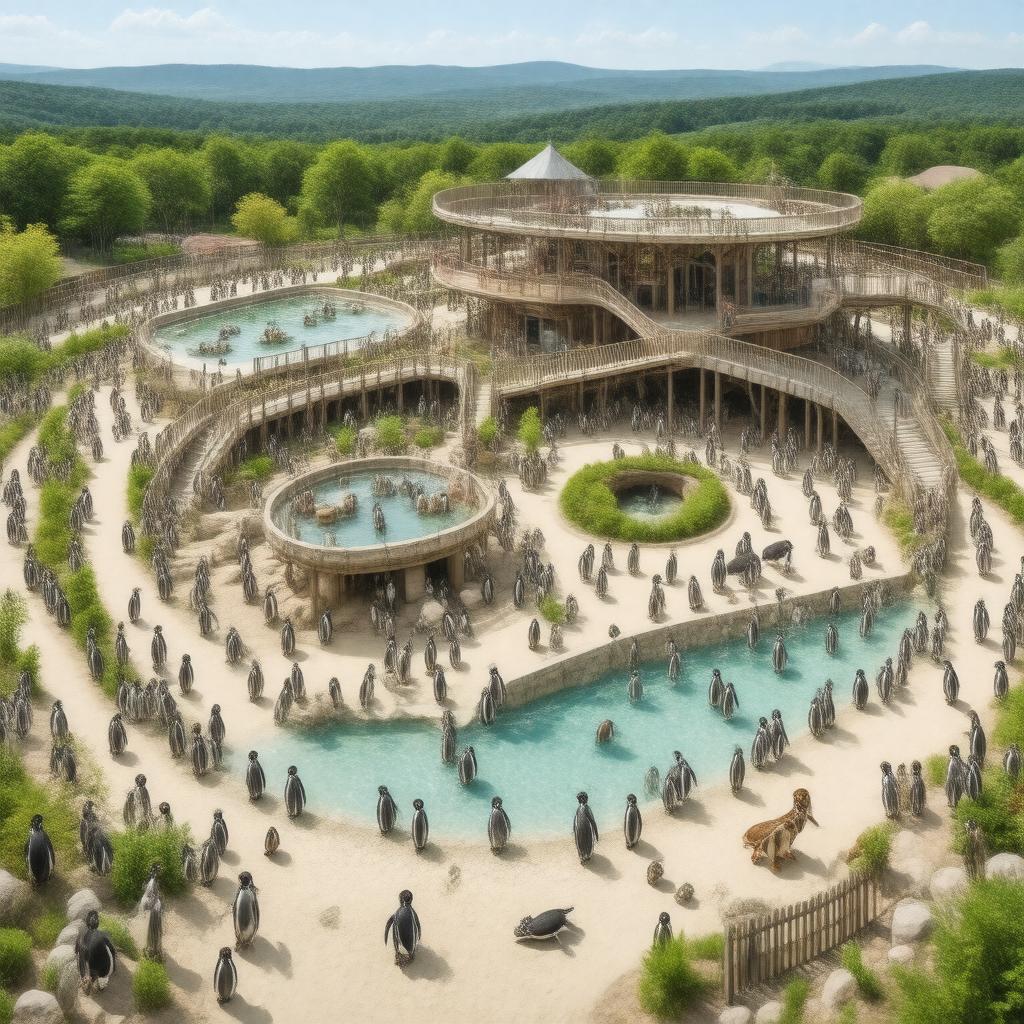 AI-created image of Detroit Zoo