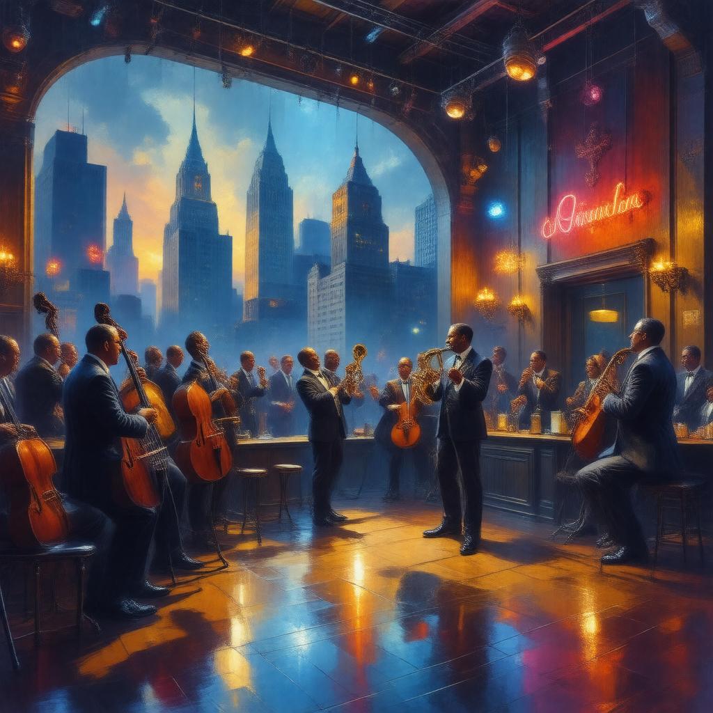 AI-created image of Detroit jazz