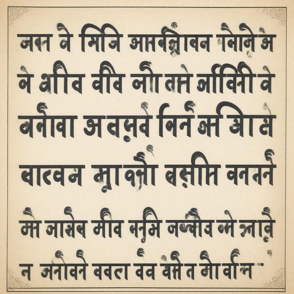 AI-created image of Devanagari